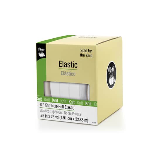 Dritz® 3/4" White Knit Non-Roll Elastic